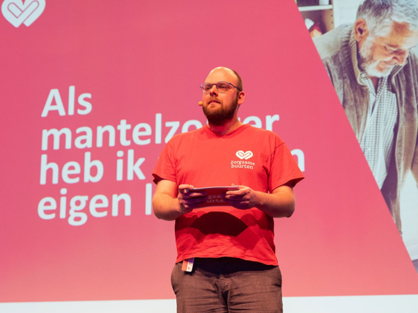 Spreker Jordy Spyt tijdens workshop 